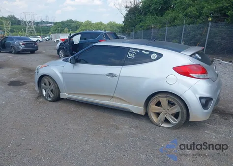 2013 Hyundai Veloster Turbo W/Blue from USA, damaged, VIN KMHTC6AE1DU177023